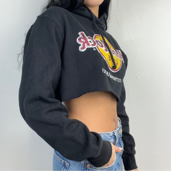 CROPPED HARD ROCK CAFE SWEATER - Picture 2 of 4